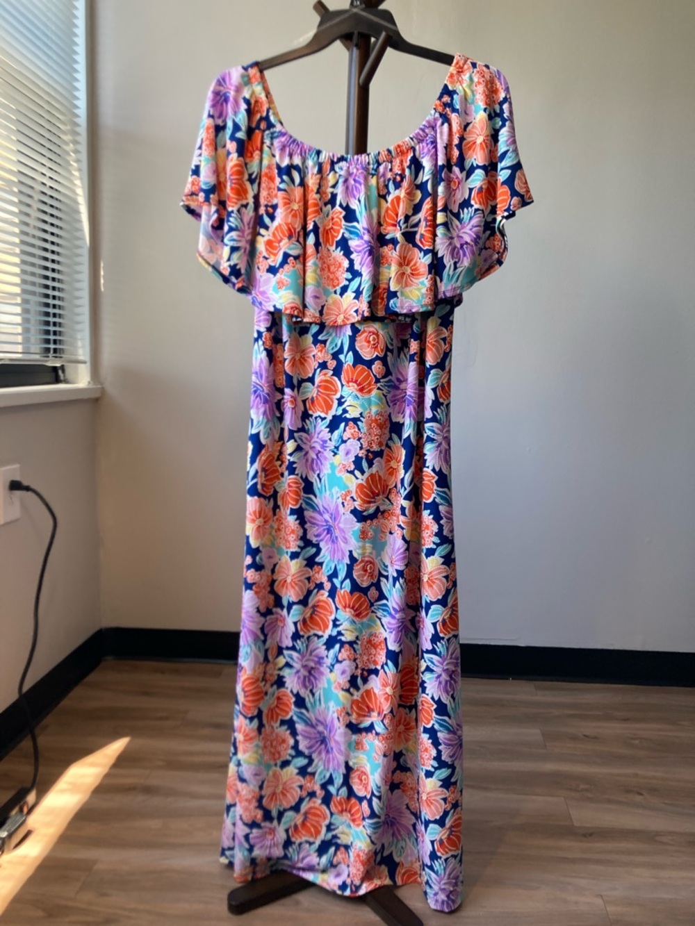 Ellen weaver dress floral print colorful pattern boho casual party size 3X - Picture 12 of 16